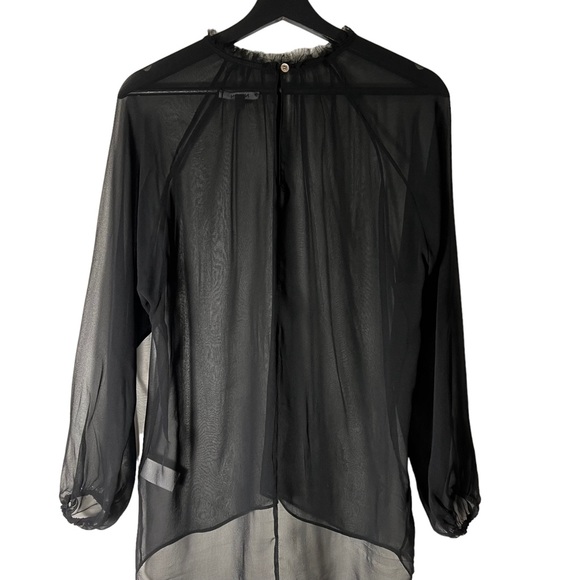 Women’s Naven Silk Sheer Black Top - Picture 4 of 9